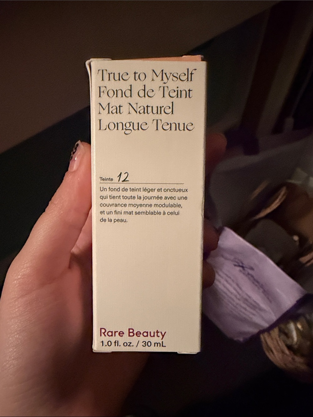 Rare Beauty True to Myself Matte Foundation - Shade 12 (Cream)
